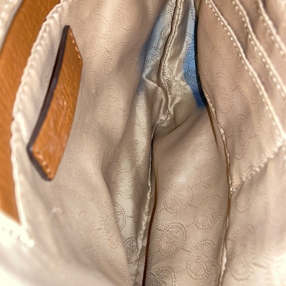 MICHAEL KORS CROSSBODY Brown LEATHER MK SHOULDERBAG VNTG - Picture 7 of 7